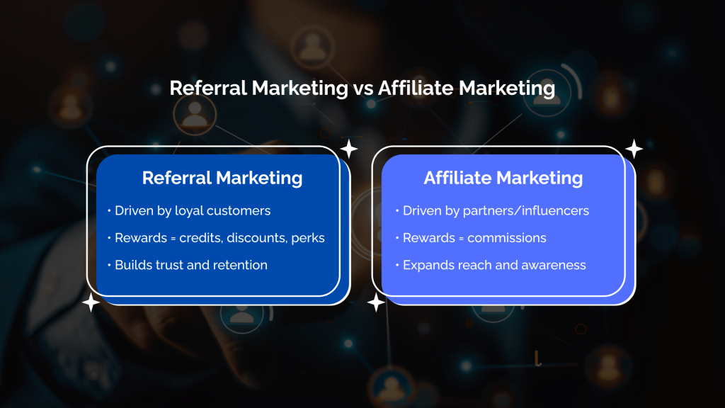 Referral Marketing vs. Affiliate Marketing