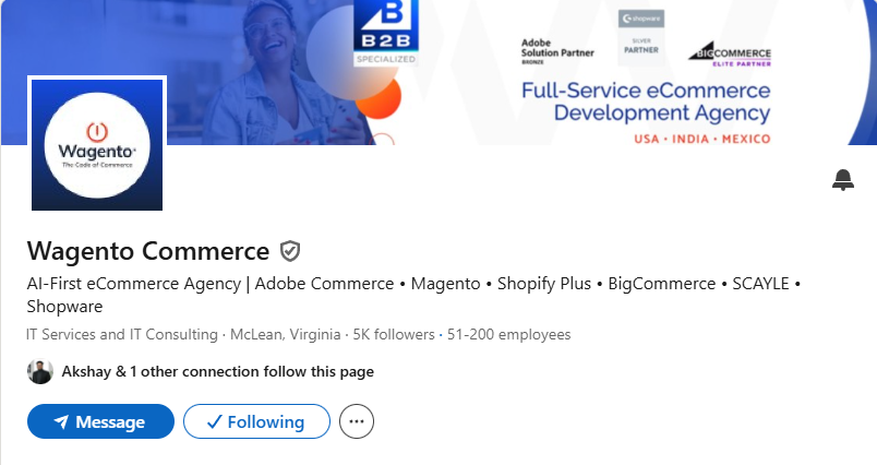 wagento creative linkedin profile