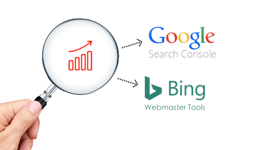 Register with Google Search Console and Bing Webmaster Tools