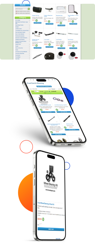 Bus Depot website mockup mobile