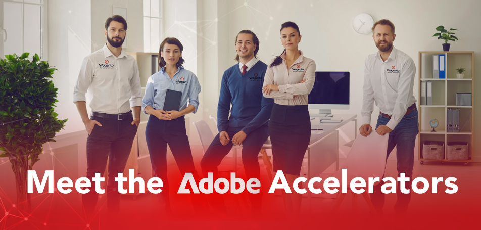 Image showing team of Wagento professionals representing themselves as a adobe accelerators