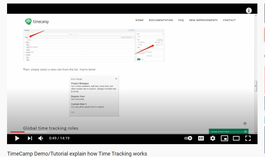 Timecamp how to video