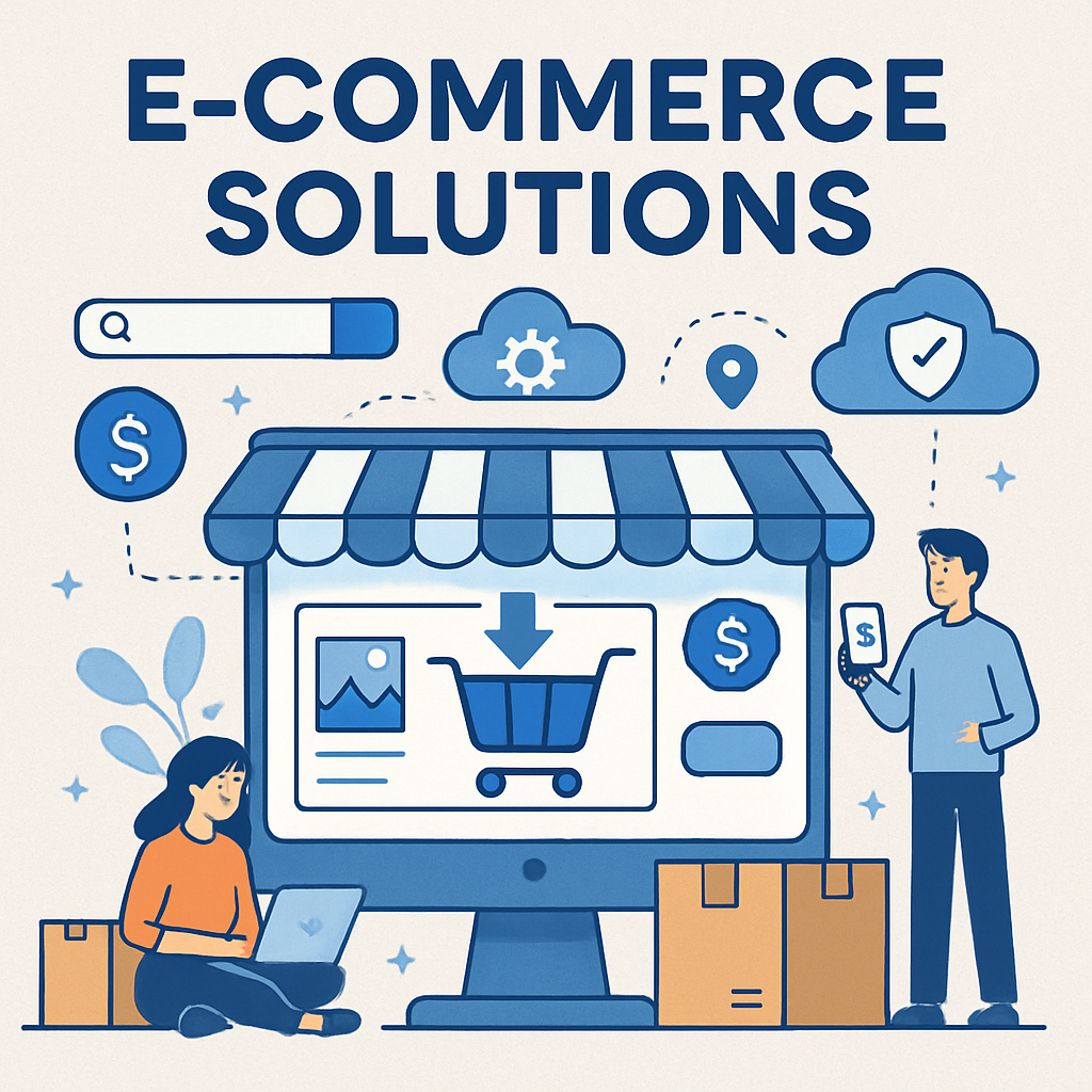 eCommerce solutions illustration